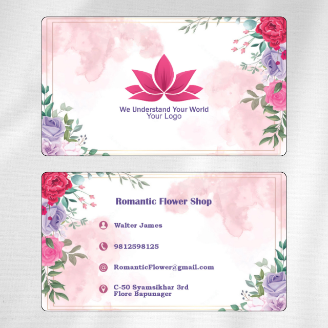 Flower Shop Visiting Card Design